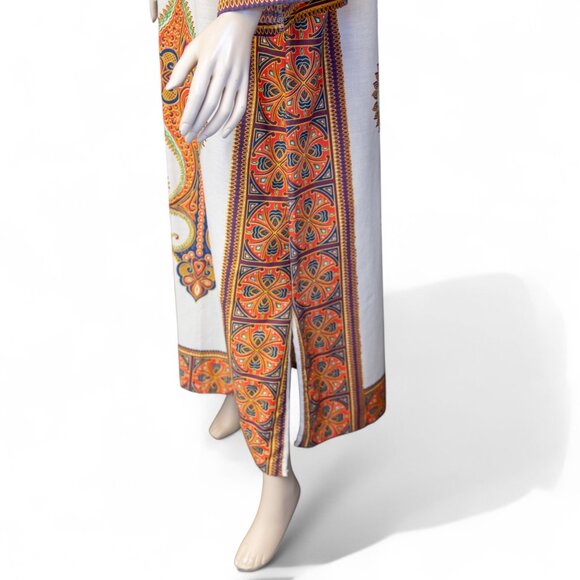Vintage 1970s Dashiki Caftan Dress – Size Large - Picture 7 of 16